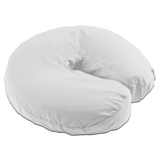 White Microfiber Massage Face Cradle Cover | Equip Wellness Collective